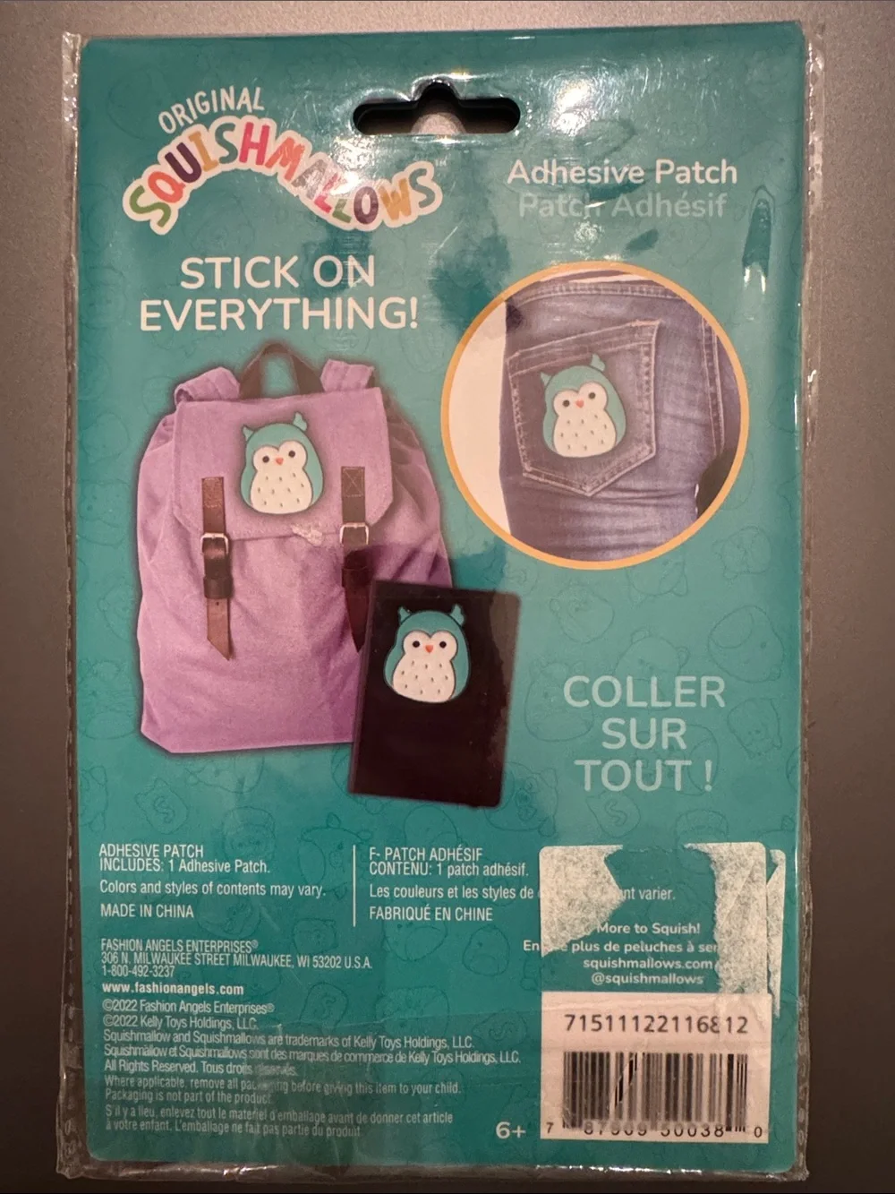Squishmallows owl adhesive